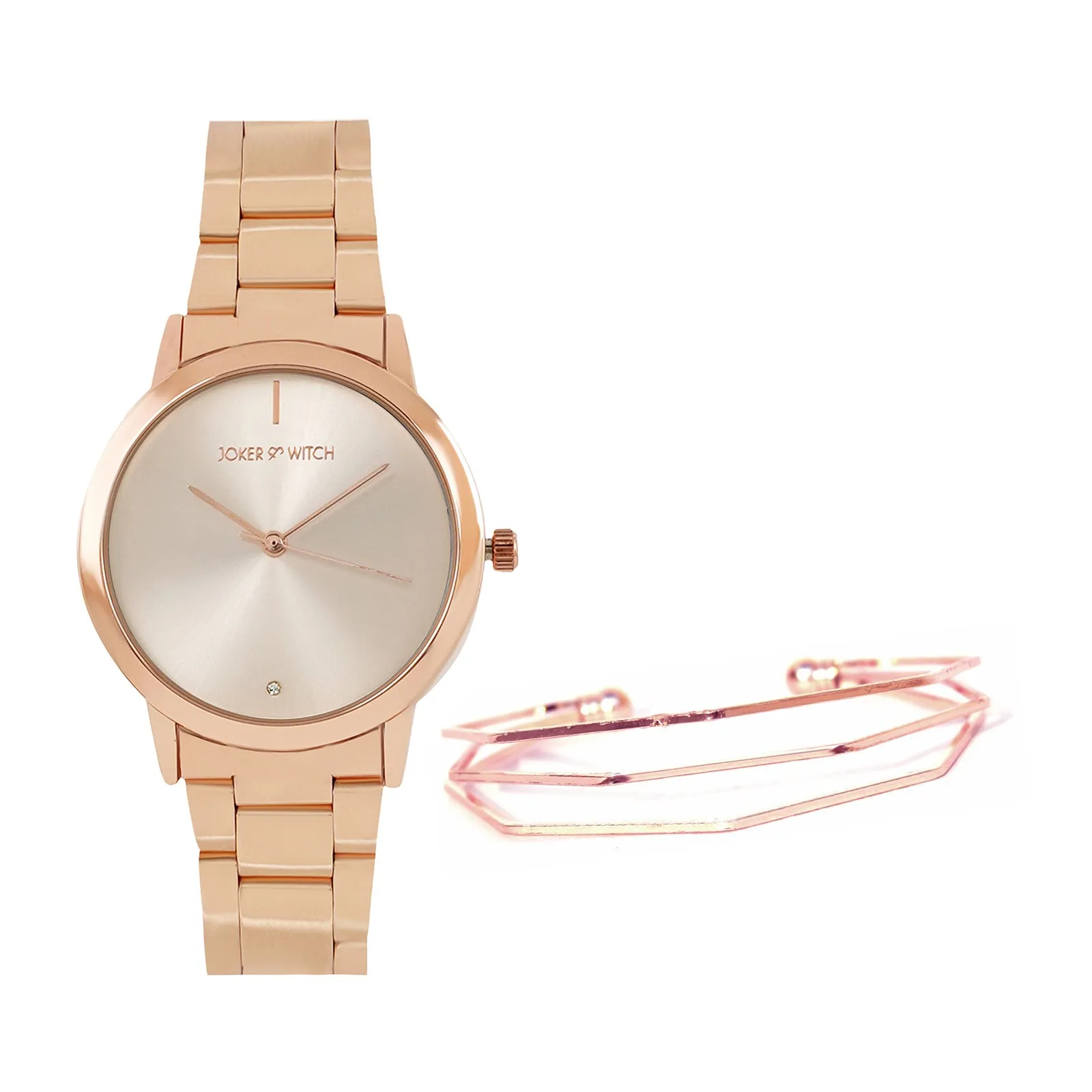 Zooey Rosegold Watch Bracelet Stack